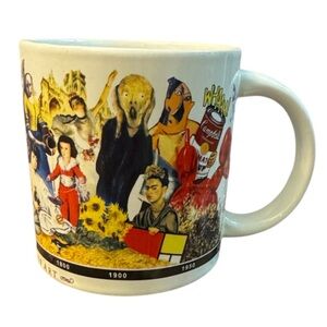 2/$30 The Unemployed Philosophers Guild 2015 Brief History of Art Coffee Mug
